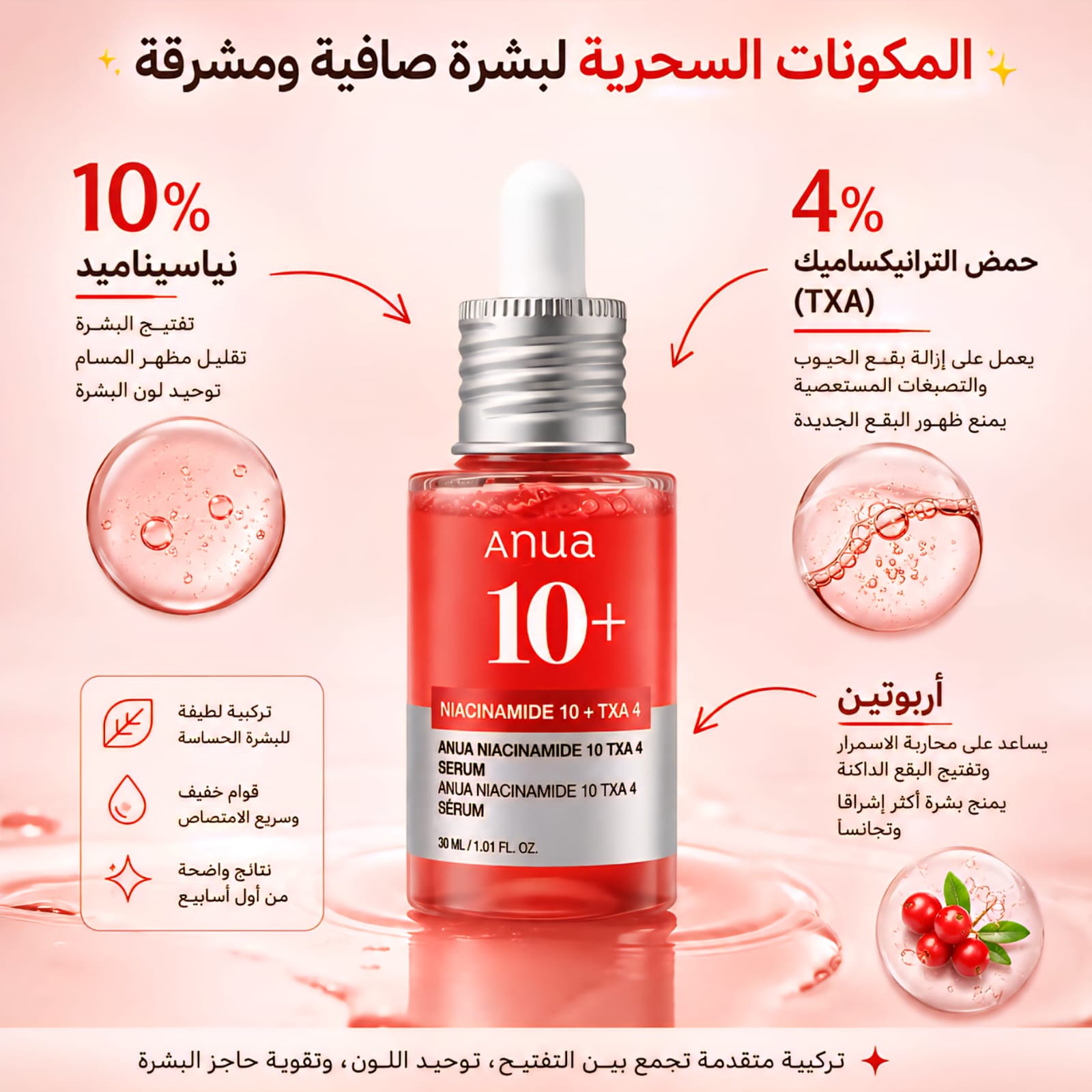 Anua Niacinamide 10% + TXA 4% Dark Spot Correcting Serum